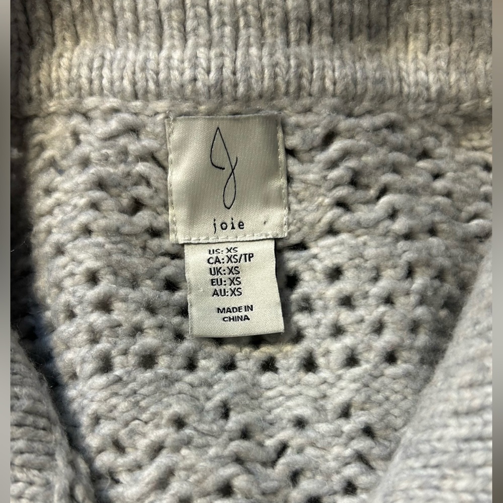 Joie women's XS collared ultra soft button down cardigan sweater - Picture 5 of 7